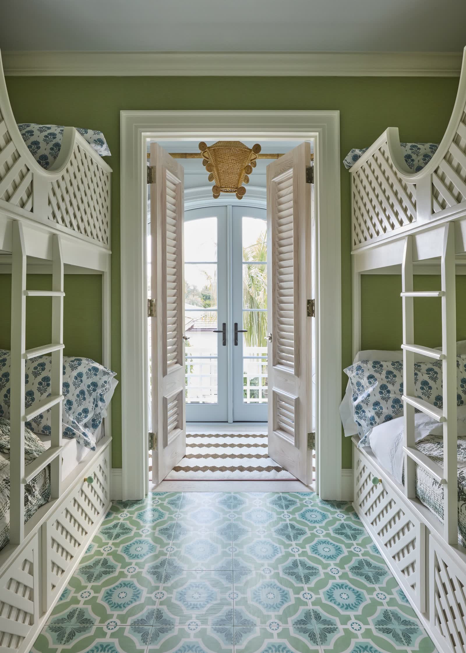 Bunk room, painted millwork