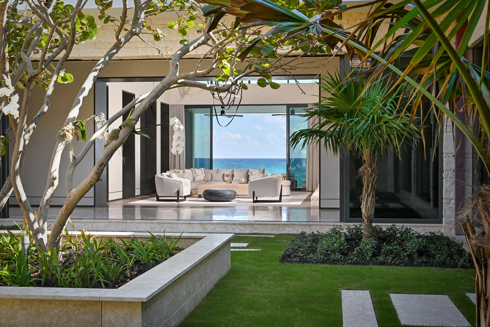 Courtyard, planted for shade