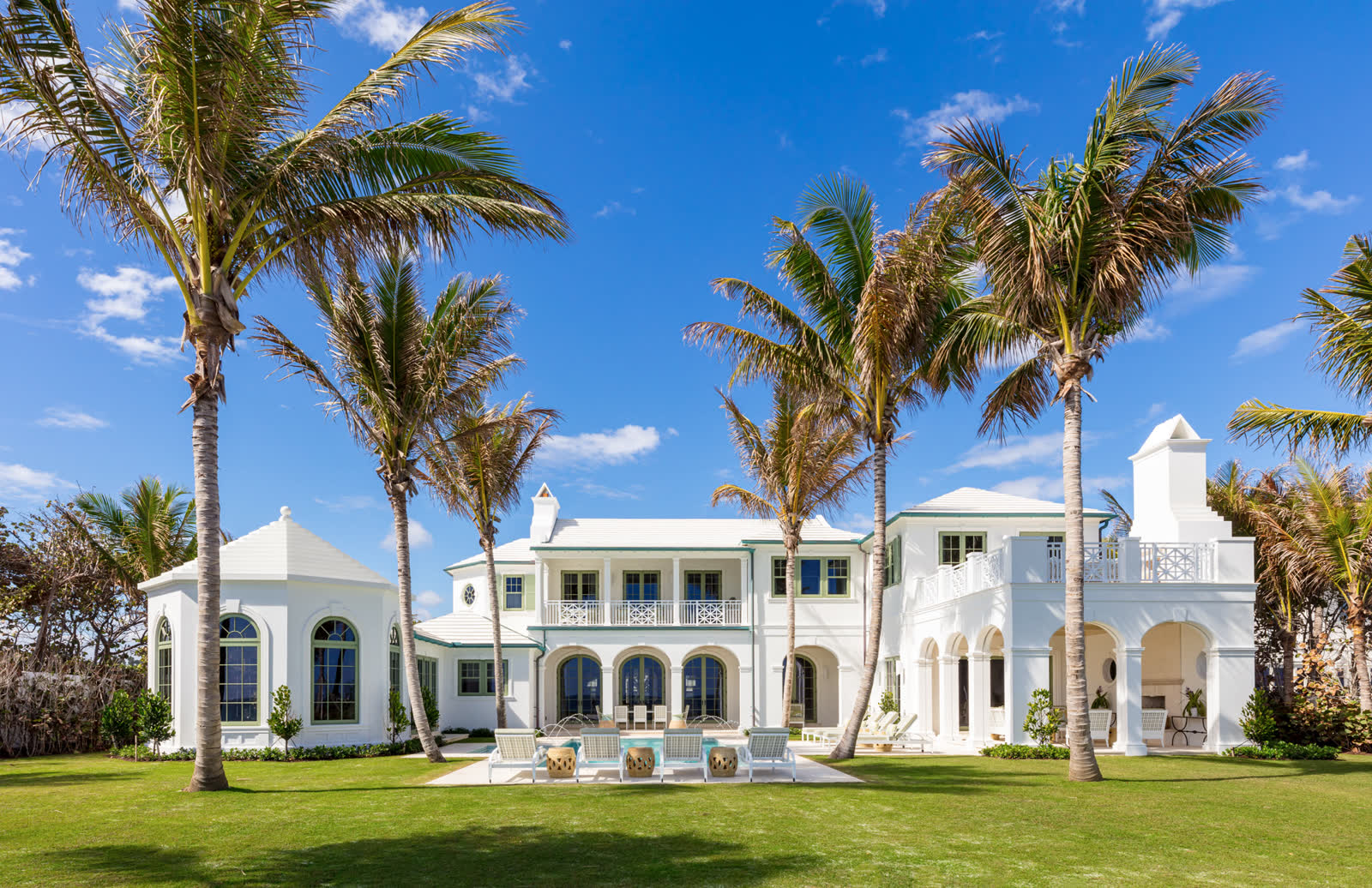 Mediterranean elevation, oceanfront