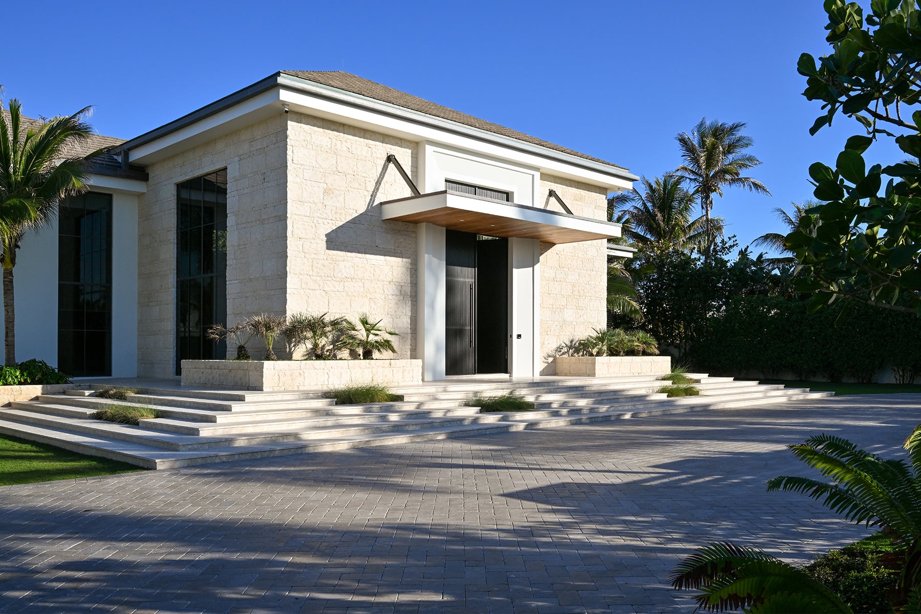 Stone elevation, in town